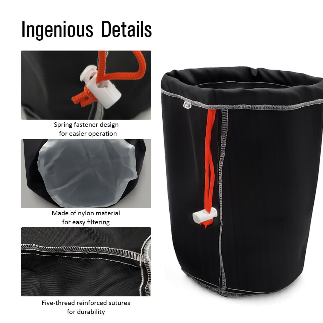 20 Gallon  Canvas & Mesh  Bubble Bag thumbnail 5